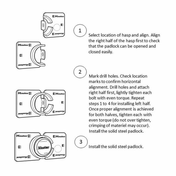 Master lock hänglås - 00770 - 770 - Hänglåshållare