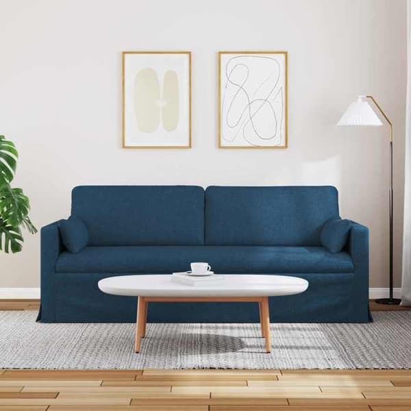 Soffa - VIDAXL - 180 cm - Blå - Metallram - Ergonomisk och modulär