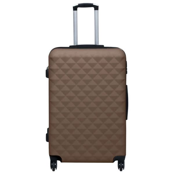 vidaXL Hardside Bagage Set 2 st Brun ABS 92433