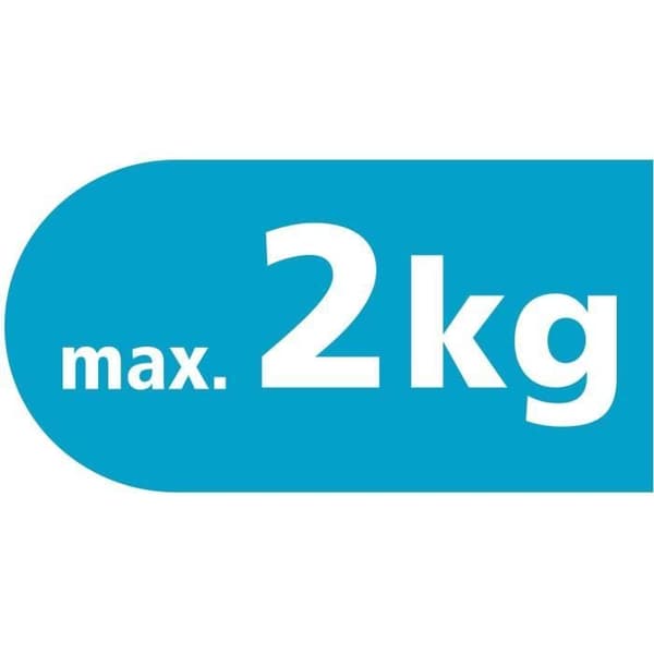 TESA 1 rektangulär krok - Metall + 2 Powerstrips krokar - vattentät