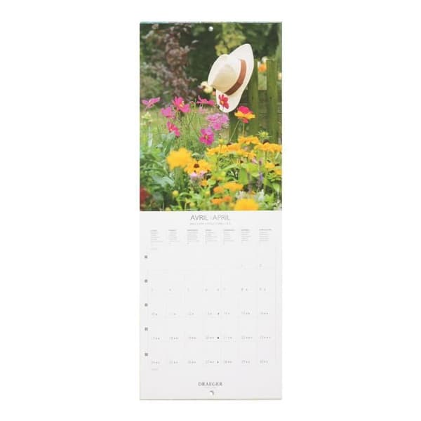 Small Wall Calendar Gardens - 2023 - Draeger Paris