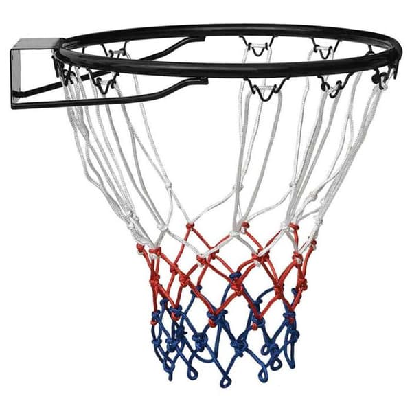 Basketbollring - vidaXL - 39 cm - Stål - Svart - Väggmontering