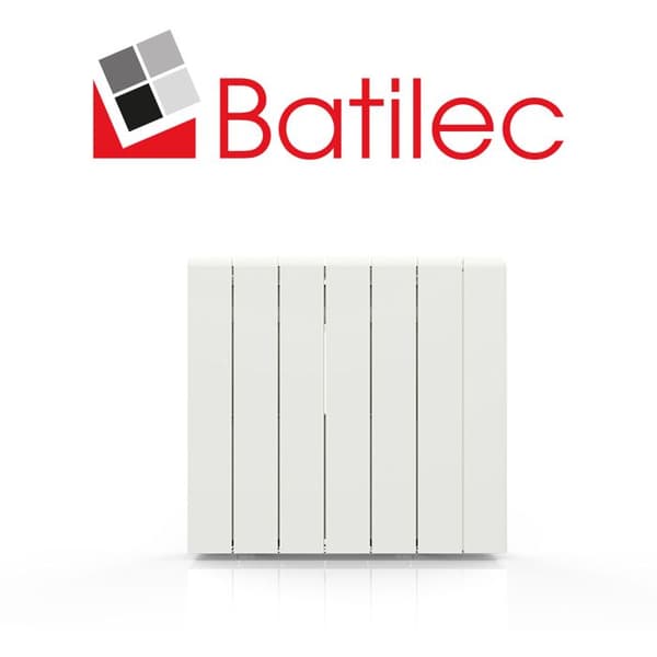 Elradiator - BATILEC - Aluminium och Keramiksten - Effekt 1500W