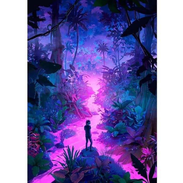 Pussel 1000 bitar: Universum: Neon Skog