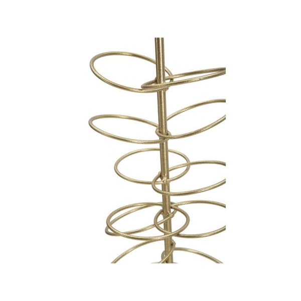 Metallljusstake "Rings" 46cm Guld