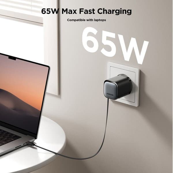 USB-C 65W Återvinningsbar Snabbladdningskabel, Kompakt kabel 40cm