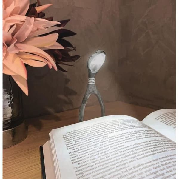 Moses läslampa Libri-x Lumi plus 13 cm grå marmor