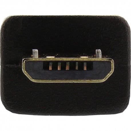 Micro-USB 2.0-kabel - InLine® - USB-A Hane / Micro-B Hane - 2m - Guldkontakt - Svart