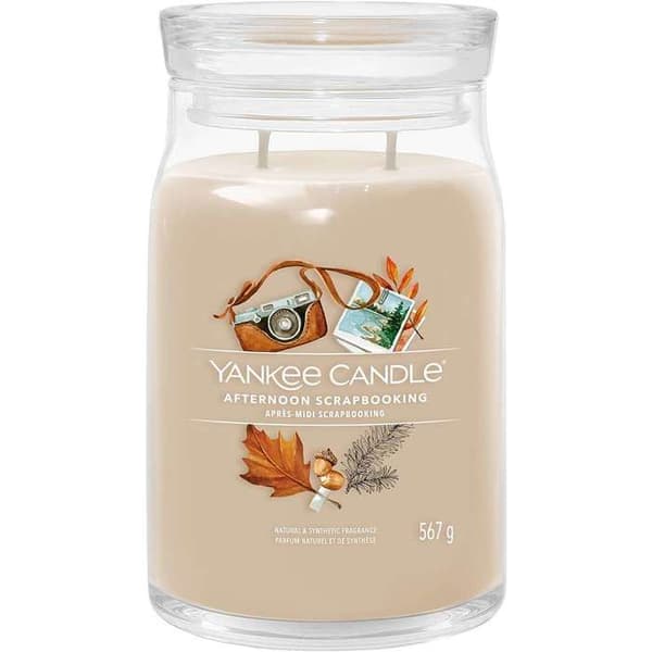 Doftljus - YANKEE - Eftermiddag Scrapbooking - 567 g - Sojavax - 90 h brinntid