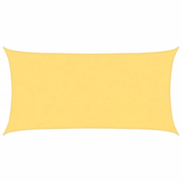 vidaXL Parasol i PEHD rektangulär 2x4 m Beige 42283