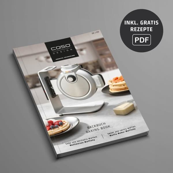 Gaufrier - CASO - 02932 - Vertikalt design - 18 cm - Non-stick