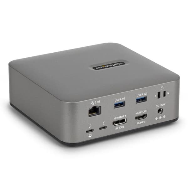Portreplikatorer och dockningsstationer för bärbara datorer Startech 215UE-TB5USB4DOCK Grå