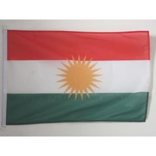 Marint pavillon Kurdistan 45x30cm - kurd - Marinflagga