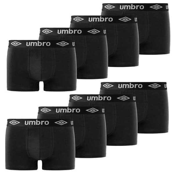 Umbro Boxer Herr Caleçon Herr - Svart (Pack av 8)