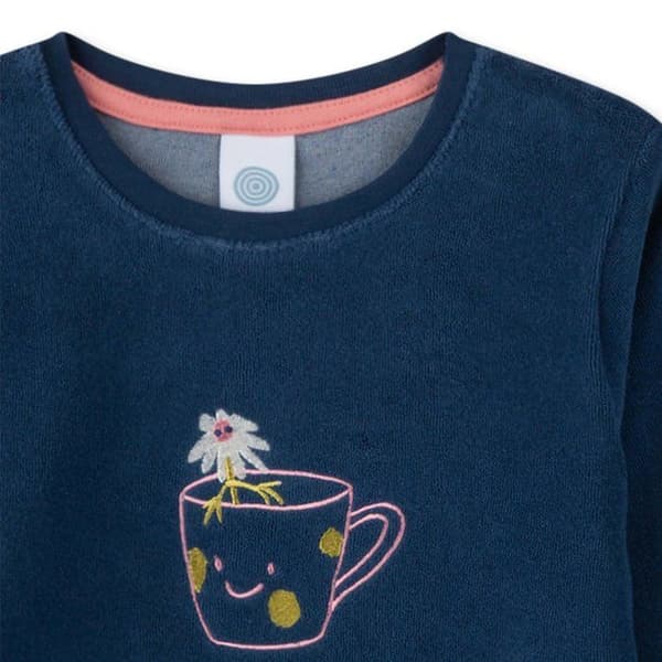 Sanetta Pyjamas Flicka - ,,Lång pyjamas, enfärgad med motiv