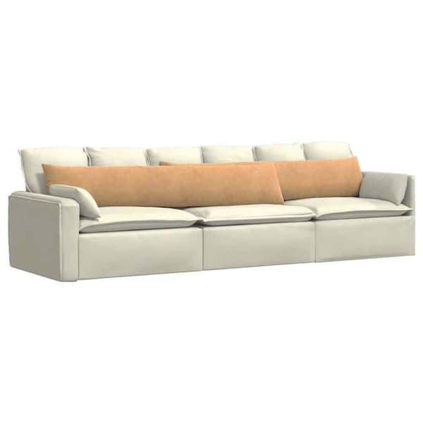 vidaXL Soffkuddar 2 st Brun 200 x 40 cm 42013893