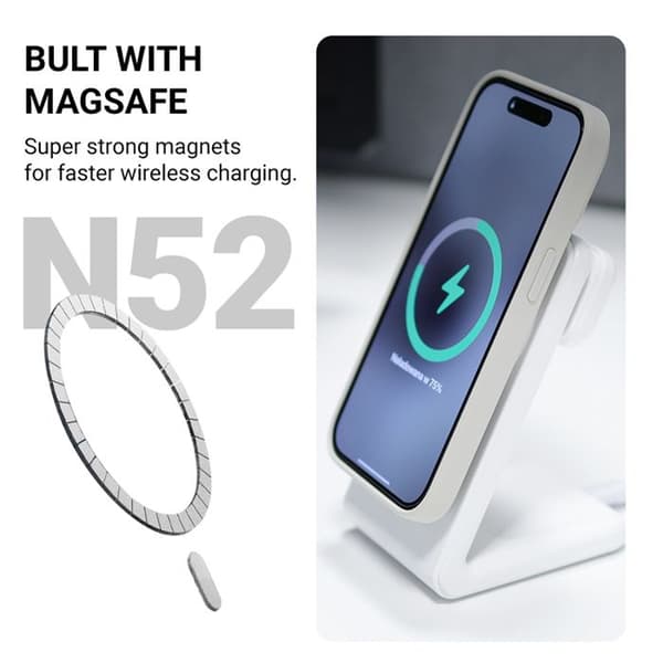 Skyddsskal - Crong - iPhone 16 Pro Max - Titan - Semi-stift - MagSafe