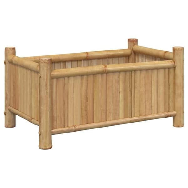 vidaXL Blomlåda 50x30x25 cm bambu 366460