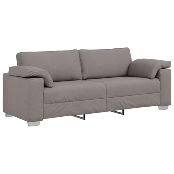 Trevlig 3-sitssoffa taupe 178 cm i tyg