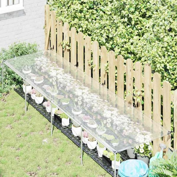 Skyddshölje för växter med öglor 1x4 m polyeten