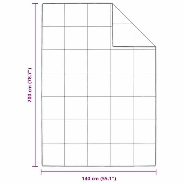 vidaXL Vintertäcke Vit 140 x 200 cm Dun 42007652