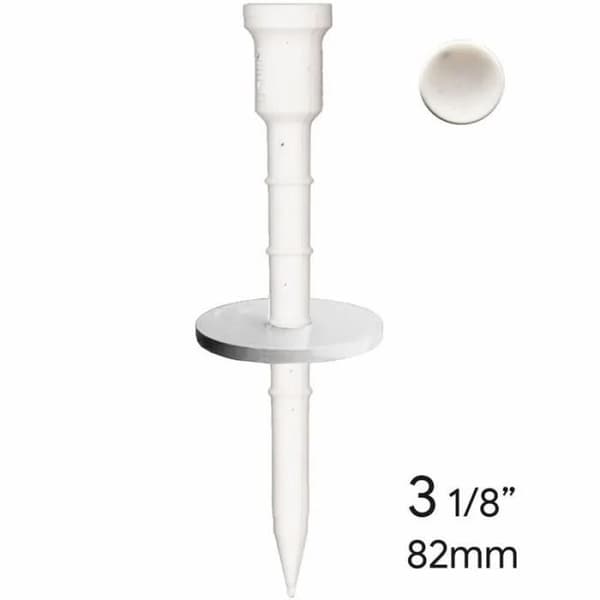 Lot de 12 golftee Lignum Boost - vit - 82mm