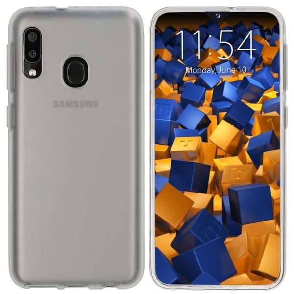 Coque - mumbi - Galaxy A20e - TPU - Transparent vit - Mjuk