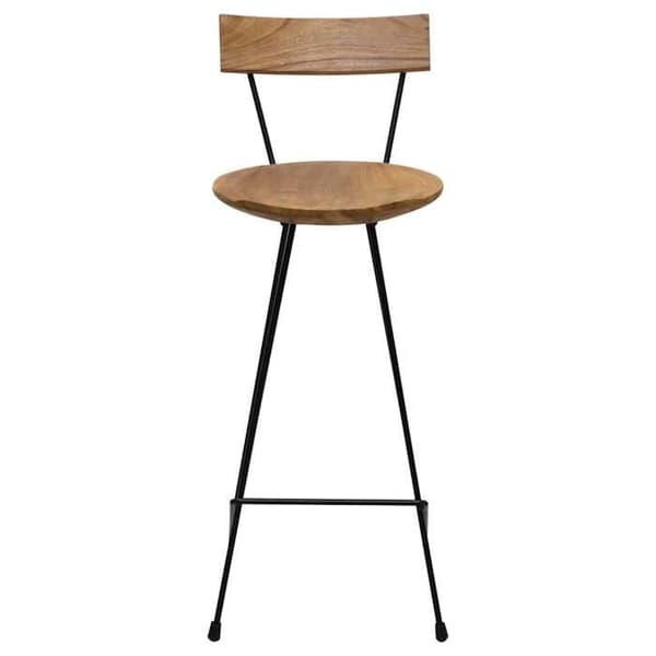vidaXL Barstolar 2 st Massiv teak