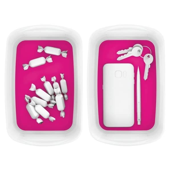 LEITZ MyBox förvaringsfack - Vit och Rosa - Reptålig ABS