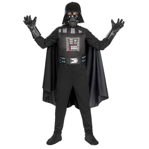 Klassisk Darth Vader Star Wars kostym - Tonåring - 8/10 år - Vit - 4 element ingår - Inredning