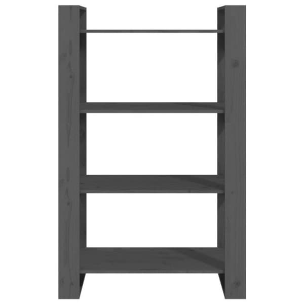 Bibliotek - Pin - 80x35x125 cm - Grå - Vardagsrums möbel - Separatorvägg