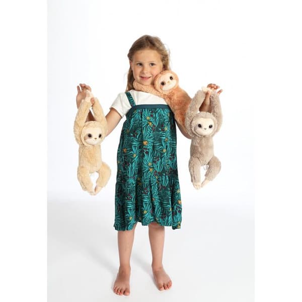 Peluche - Brun sengångare - 42 cm