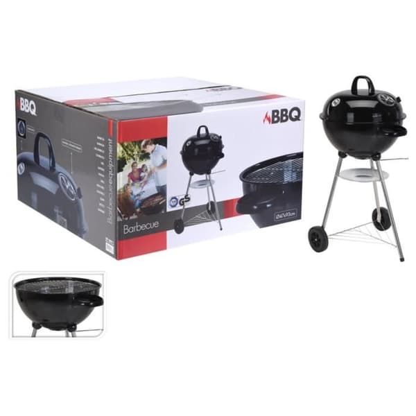 ProGarden Grill i svart bollform 445883