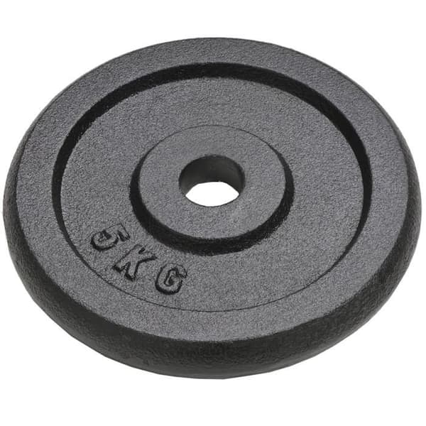 Viktskiva - vidaXL - 4 st - 4x5 kg - Gjuten - Repåresistent