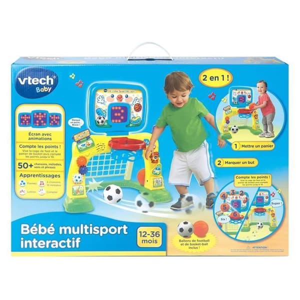 Interactive Multisport Baby Interactive Game - VTECH - Basket/Fotboll - 12 till 36 månader