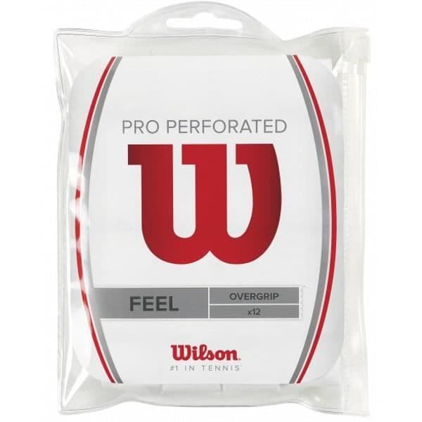 Overgrips - Wilson - Pro Overgrip - x 12 - Vit - Klibbig och bekväm effekt