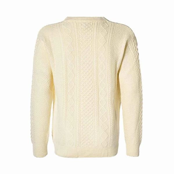 Pull Acrab Robe di Kappa för Herr - Off-white - Rund hals i ull
