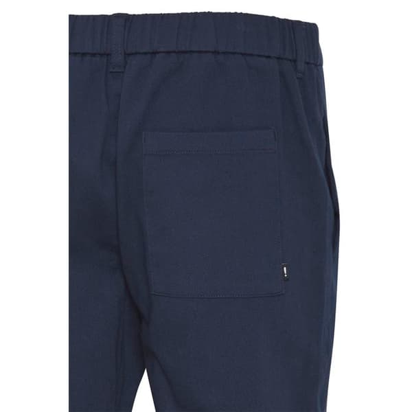 Pantalon Solid Filip Struktur Elas.