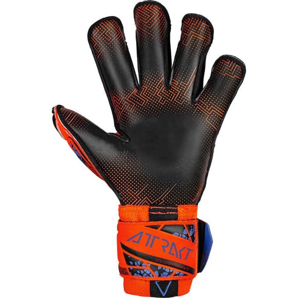 Reusch Attrakt Gold X Evolution GluePrint målvaktshandskar - hyper orange/elektrisk blå/svart