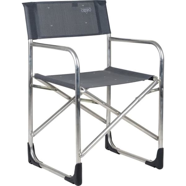 Regissörsstol - CRESPO - AL-214 - Mörkgrå - Fällbar 10 cm - Aluminiumram