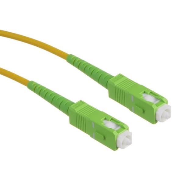 SC/APC till SC/APC Maclean fiberoptisk kabel patch simplex monomode 15m