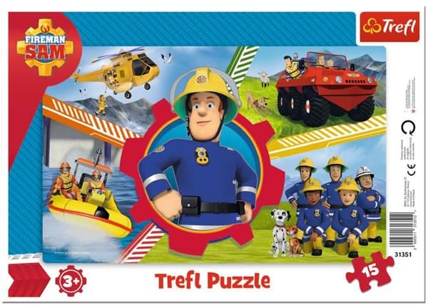 Trefl 31351 Pusselram 15 Brandman Sam