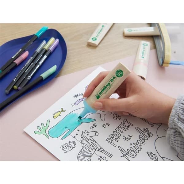 Förpackning med 10 Ecoline Gelly-pennor Gula 2-5 mm