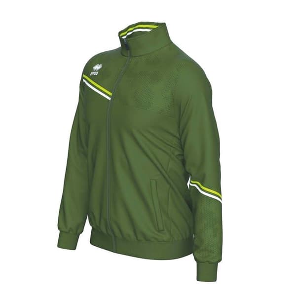 Errea Erick träningsjacka - militärgrön/fluorescerande grön/vit