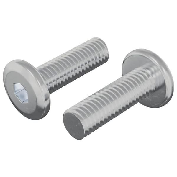 Bult - mutter - bricka Vidaxl Skruv 2 st Silver 8 x 25 mm Stål
