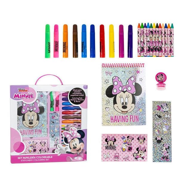 Färglåda med papper - Cerda - Disney Minnie - Multicolor - Inuti - Barn