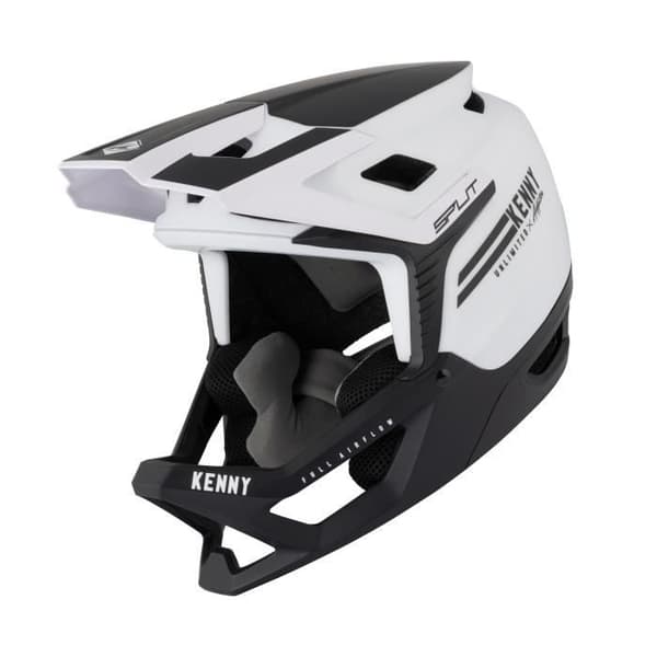 Kenny Split helhjälm för cykel - vit/svart