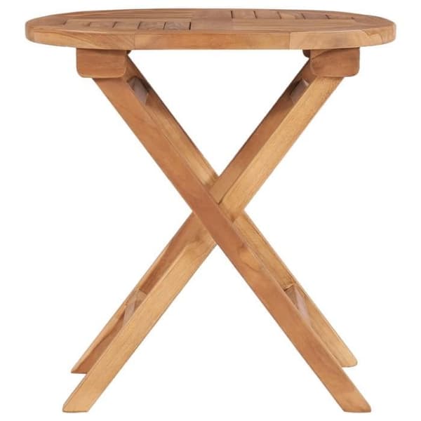 vidaXL Fällbart trädgårdsbord 45 cm Massivt teak