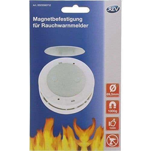 Röksensor - REV - 0023080712 - Trådlös - Med magnetisk platt - Blå