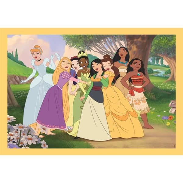 CLEMENTONI - Pussel 4 i 1 - Disney Princess